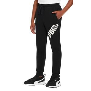 PUMA power graphic sweatpants joggers black Size M 10/12